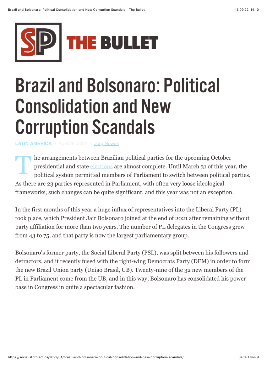 Brazil's Bolsonaro officially joins centre-right Liberal Party, Jair  Bolsonaro News