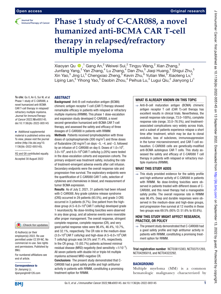 multiple myeloma case study pdf