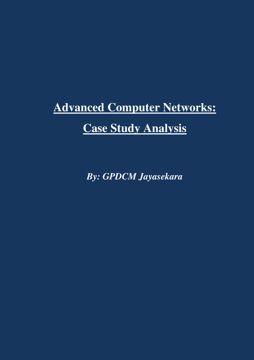 case study for computer networks