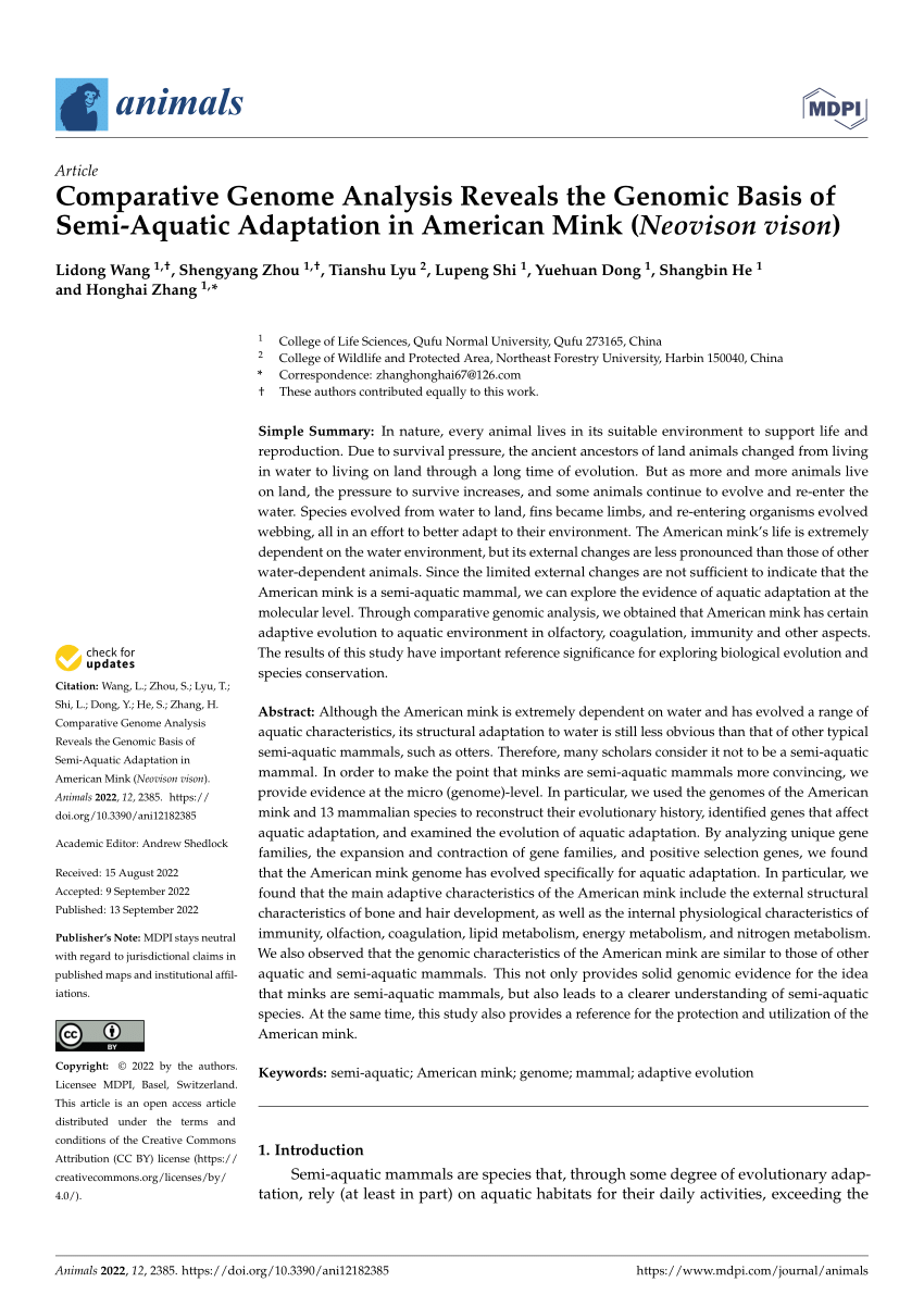 (PDF) Comparative Genome Analysis Reveals the Genomic Basis of Semi