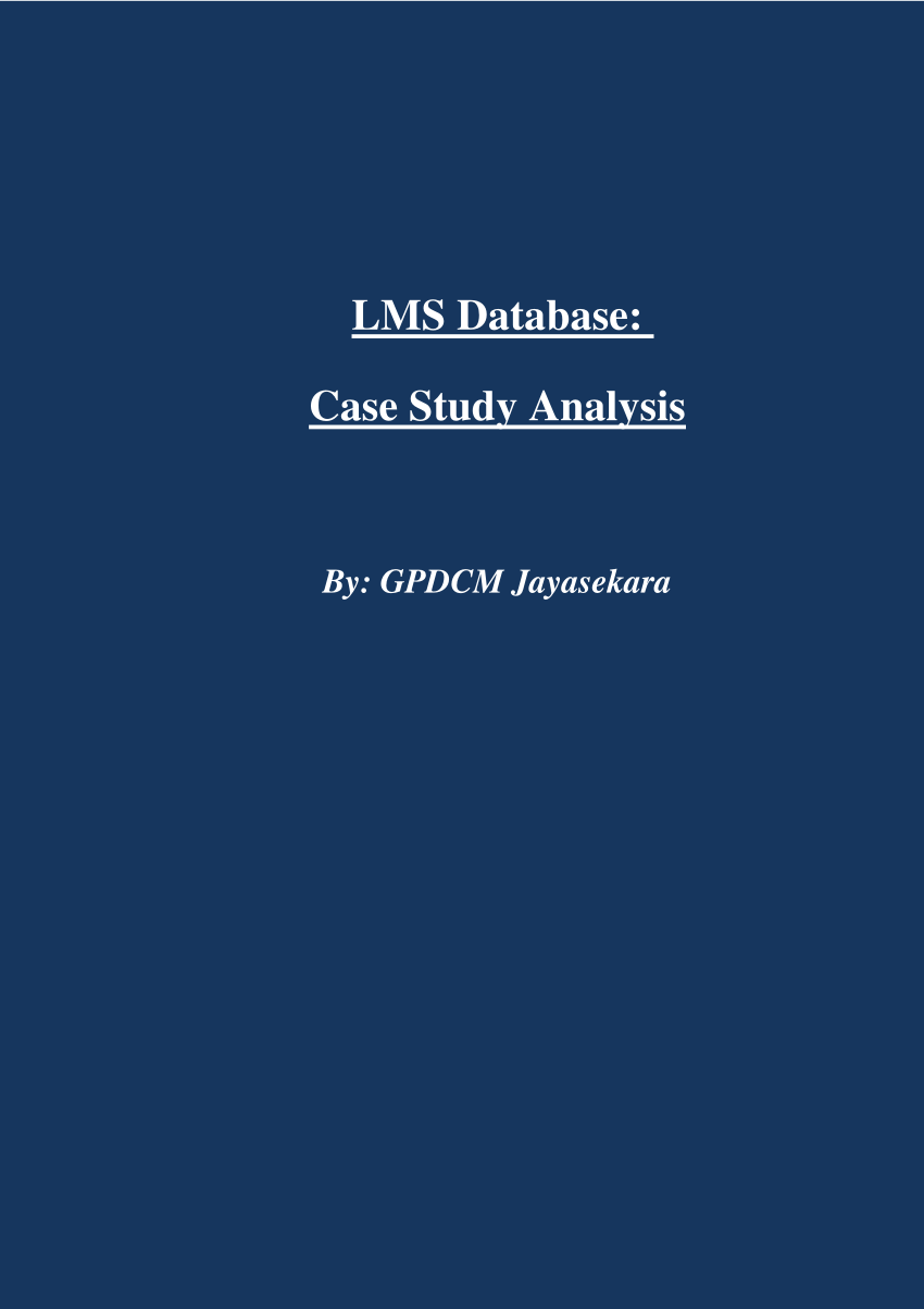 database case study pdf