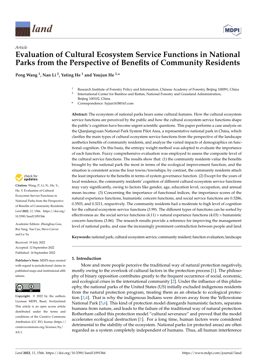 thesis cultural ecosystem services