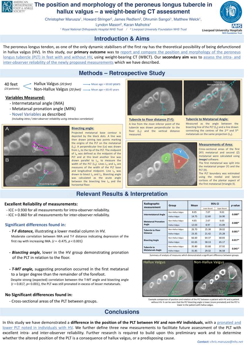 Pdf The Position And Morphology Of The Peroneus Longus Tubercle In Hallux Valgus A Weight 2123