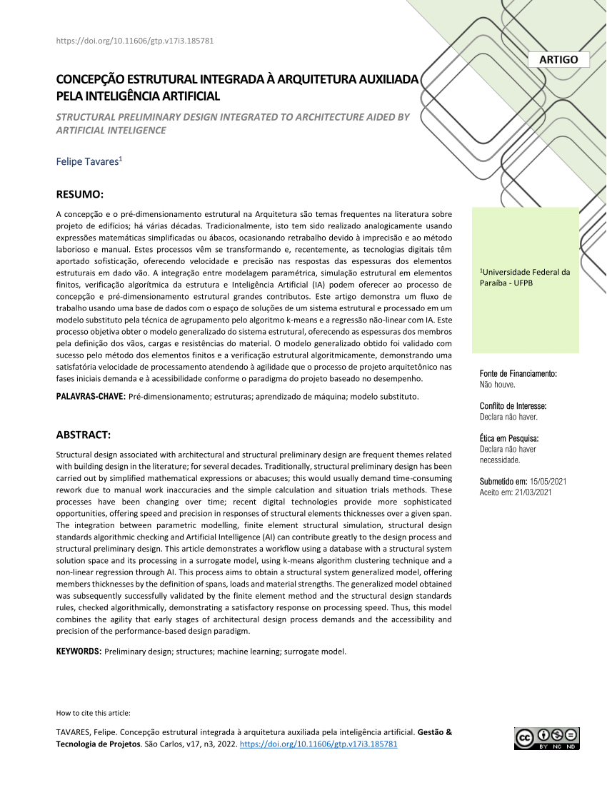 Bases para Projeto Estrutural – Zigurate