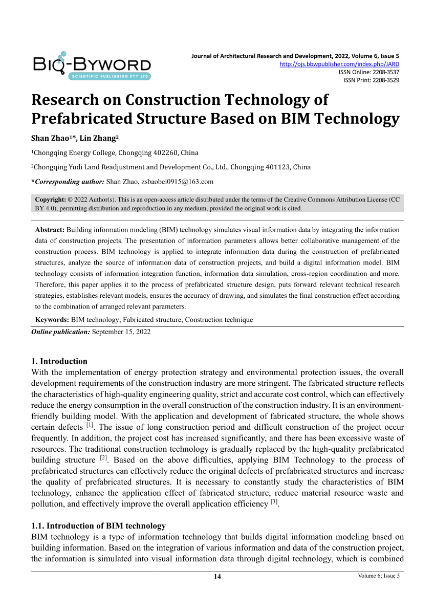 research paper on construction technology