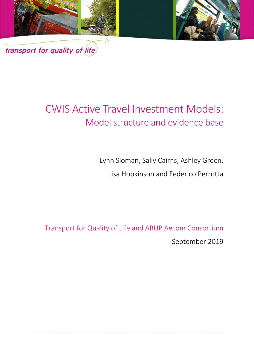 cwis active travel investment models