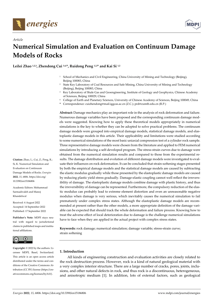 pdf-numerical-simulation-and-evaluation-on-continuum-damage-models-of-rocks