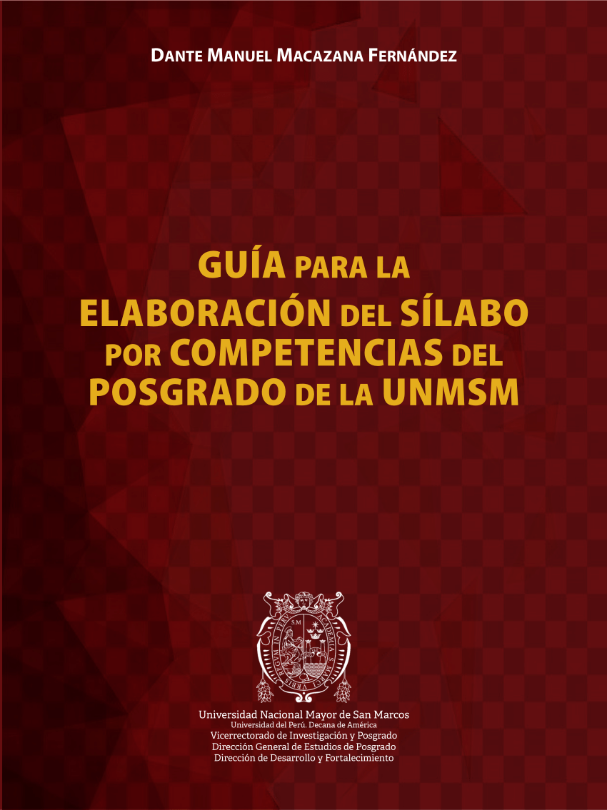 PDF) GUÍA para la ELABORACIÓN del SÍLABO por COMPETENCIAS del POSGRADO de  la UNMSM