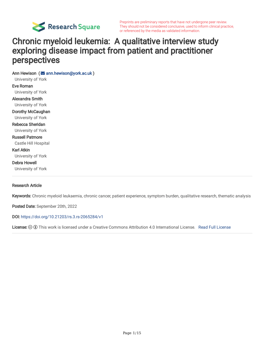 research articles about leukemia