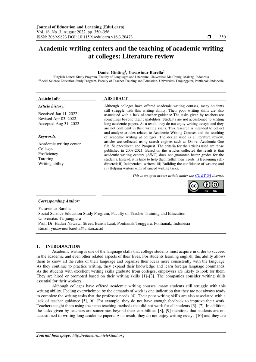 Establishing Academic Writing Centers MOOC 2021 - American English