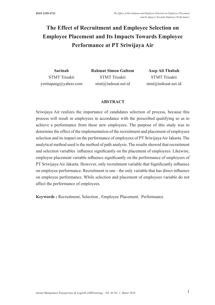 thesis on employee performance pdf