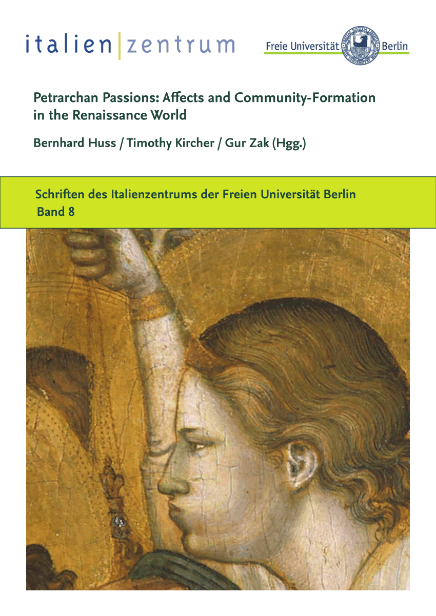 PDF) Petrarchan Passions: Affects and Community-Formation in the  Renaissance World