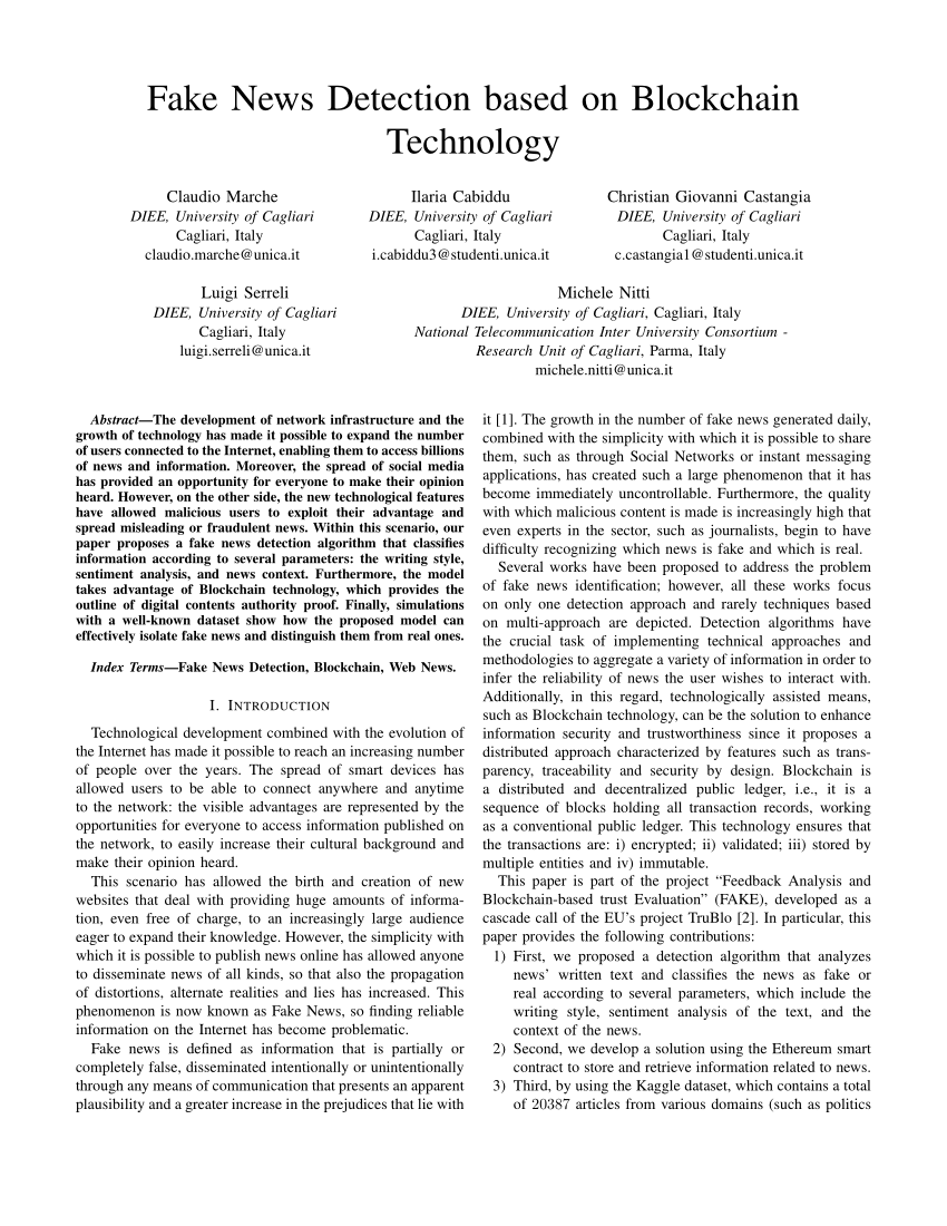 research papers on fake news detection