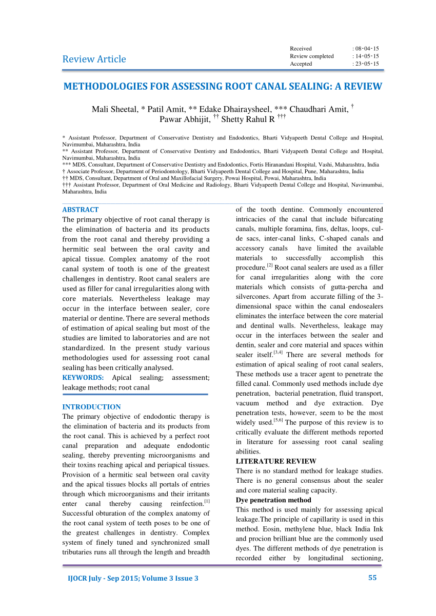 pdf-methodologies-for-assessing-root-canal-sealing-a-review