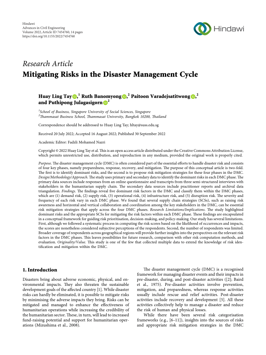 pdf-mitigating-risks-in-the-disaster-management-cycle