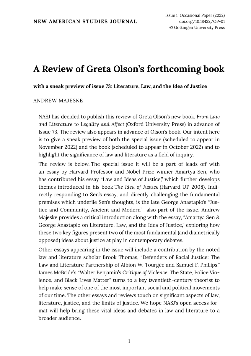 Pdf A Review Of Greta Olsons Forthcoming Book With A Sneak Preview Of Issue 73 Literature 7536