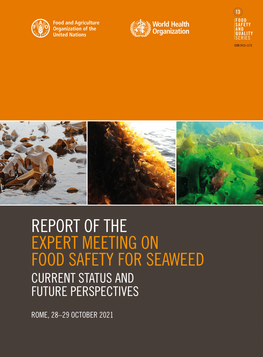 PDF) FOOD SAFETY FOR SEAWEED: CURRENT STATUS AND FUTURE PERSPECTIVES