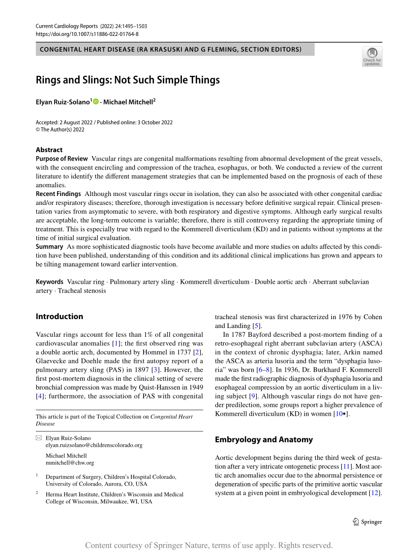 PDF) Rings and Slings: Not Such Simple Things