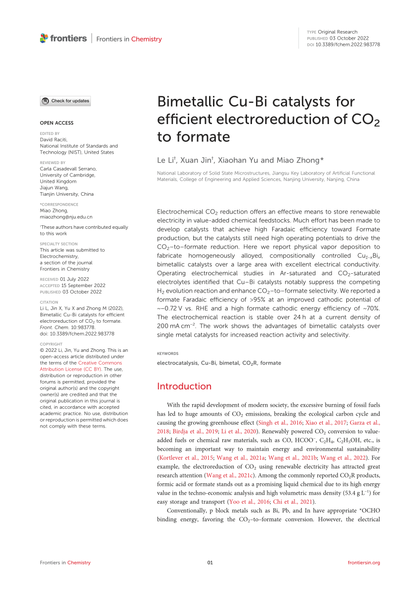 Stable, active CO2 reduction to formate via redox-modulated stabilization  of active sites