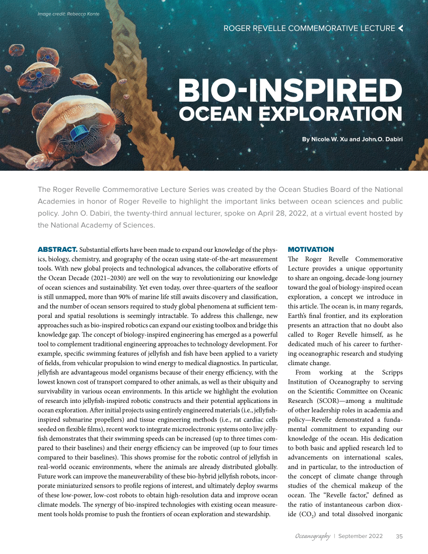 PDF) Bio-Inspired Ocean Exploration
