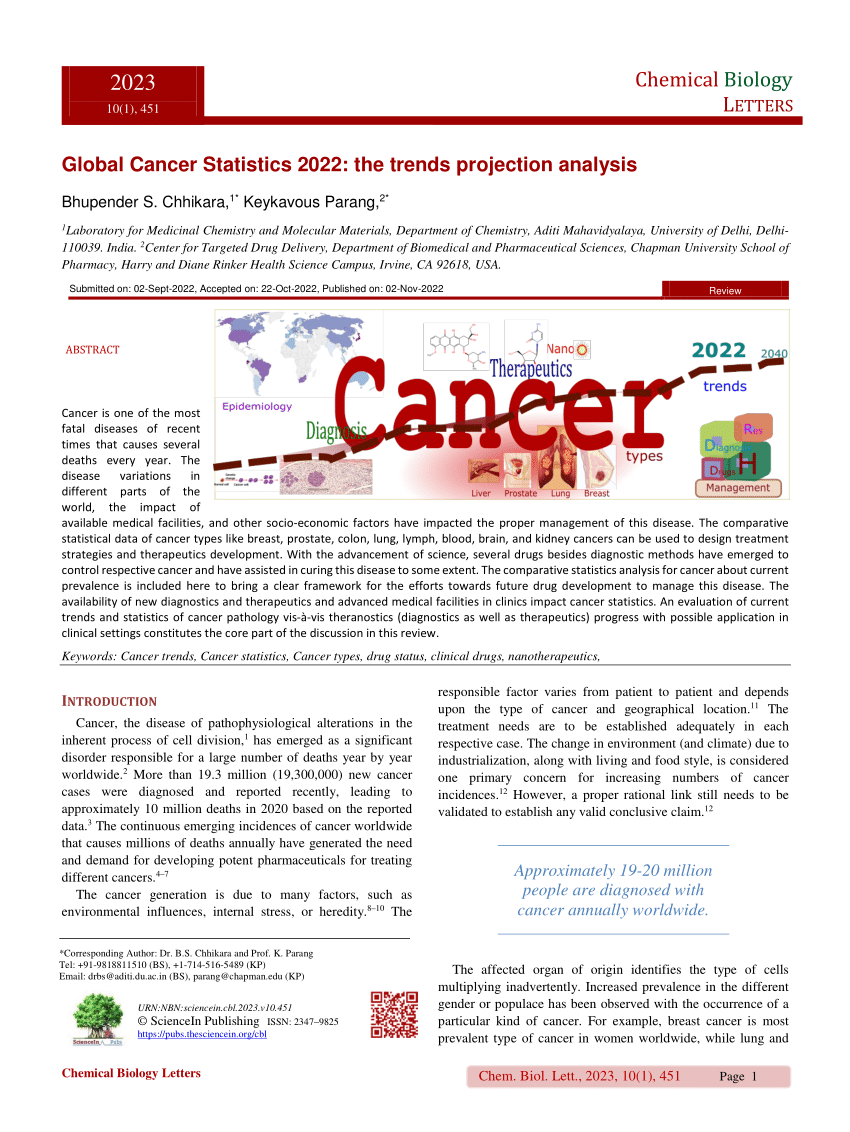 cancer research annual report 2022