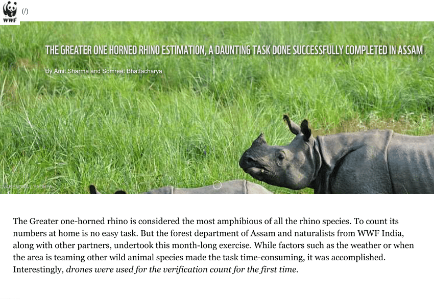 (PDF) Greater One horned rhino estimation in Assam 2022