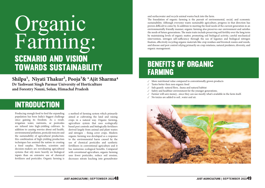 assignment on organic farming pdf