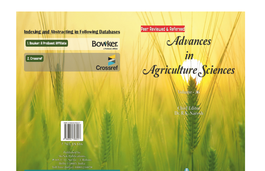 (PDF) Advances in Agriculture Sciences