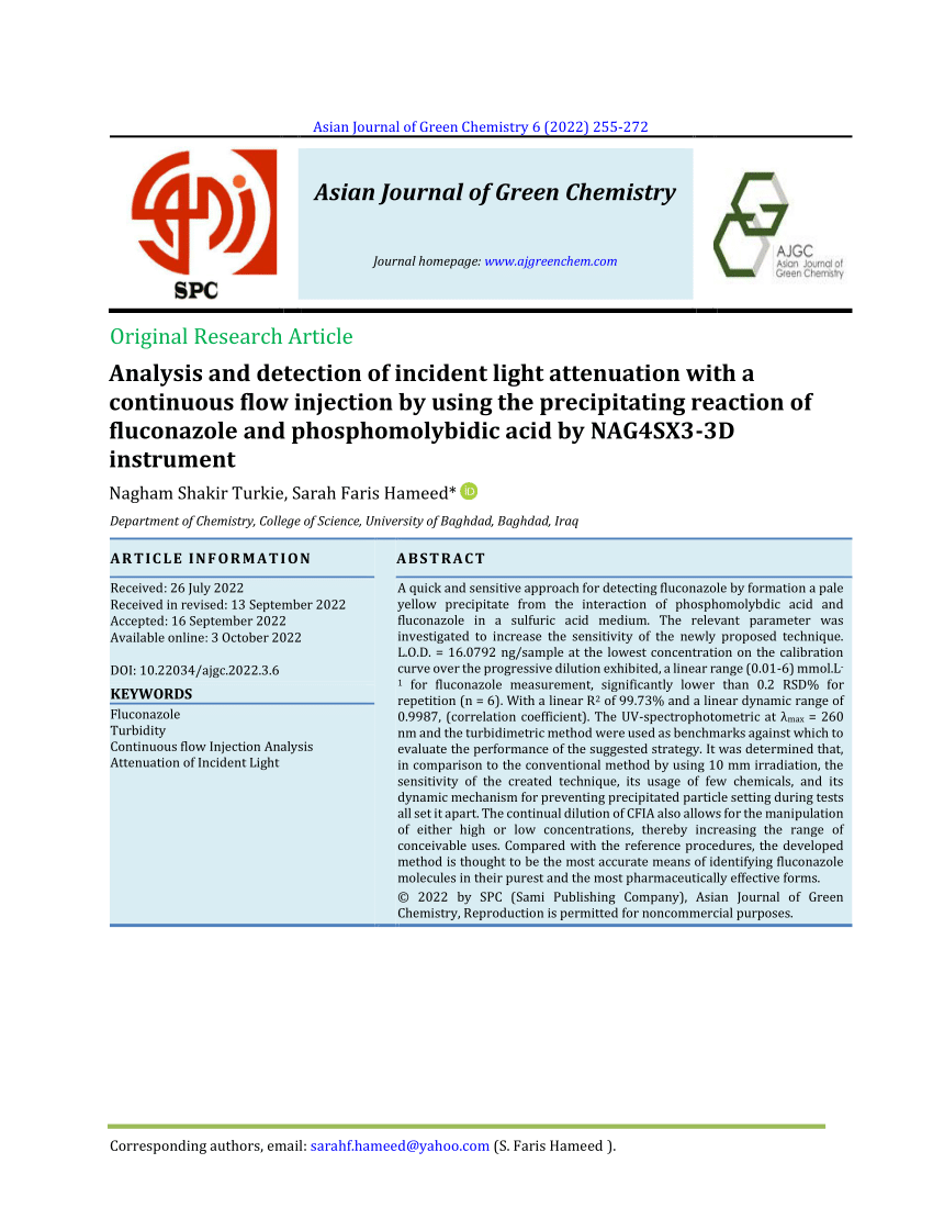 PDF) Analysis and detection of incident light attenuation with a