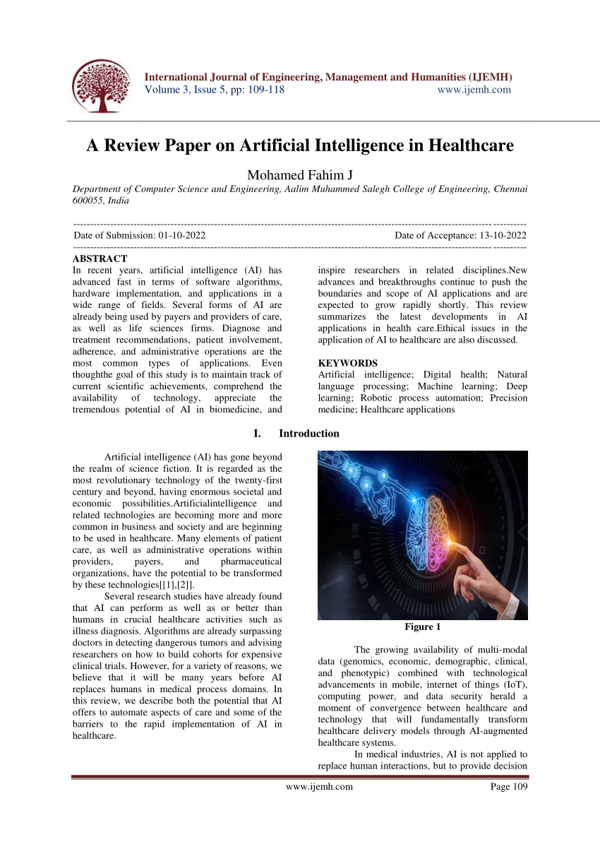 research paper on artificial intelligence in medicine