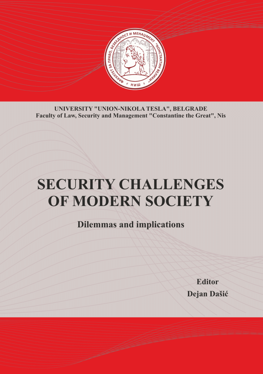 PDF) SECURITY CHALLENGES OF MODERN SOCIETY-Dilemmas and implications bilde