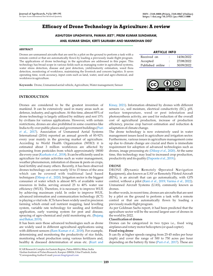 drone technology research paper