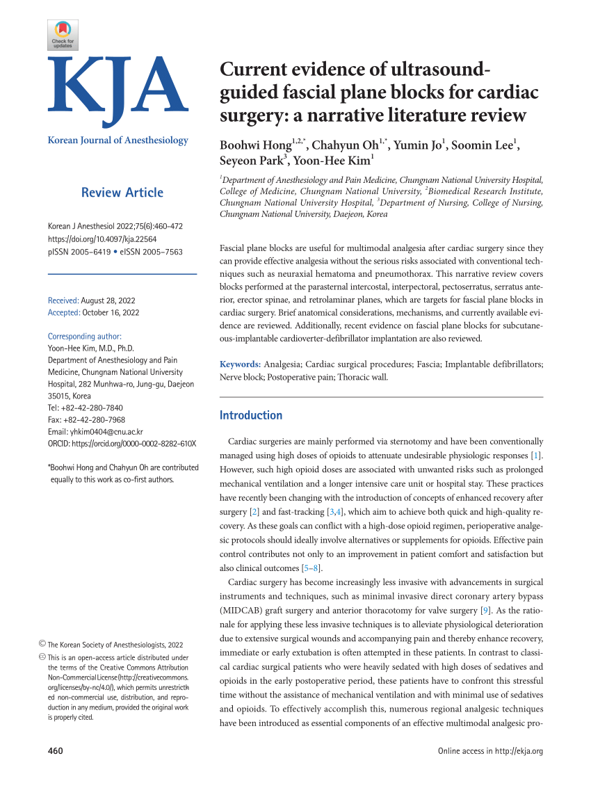 literature review on cardiac surgery