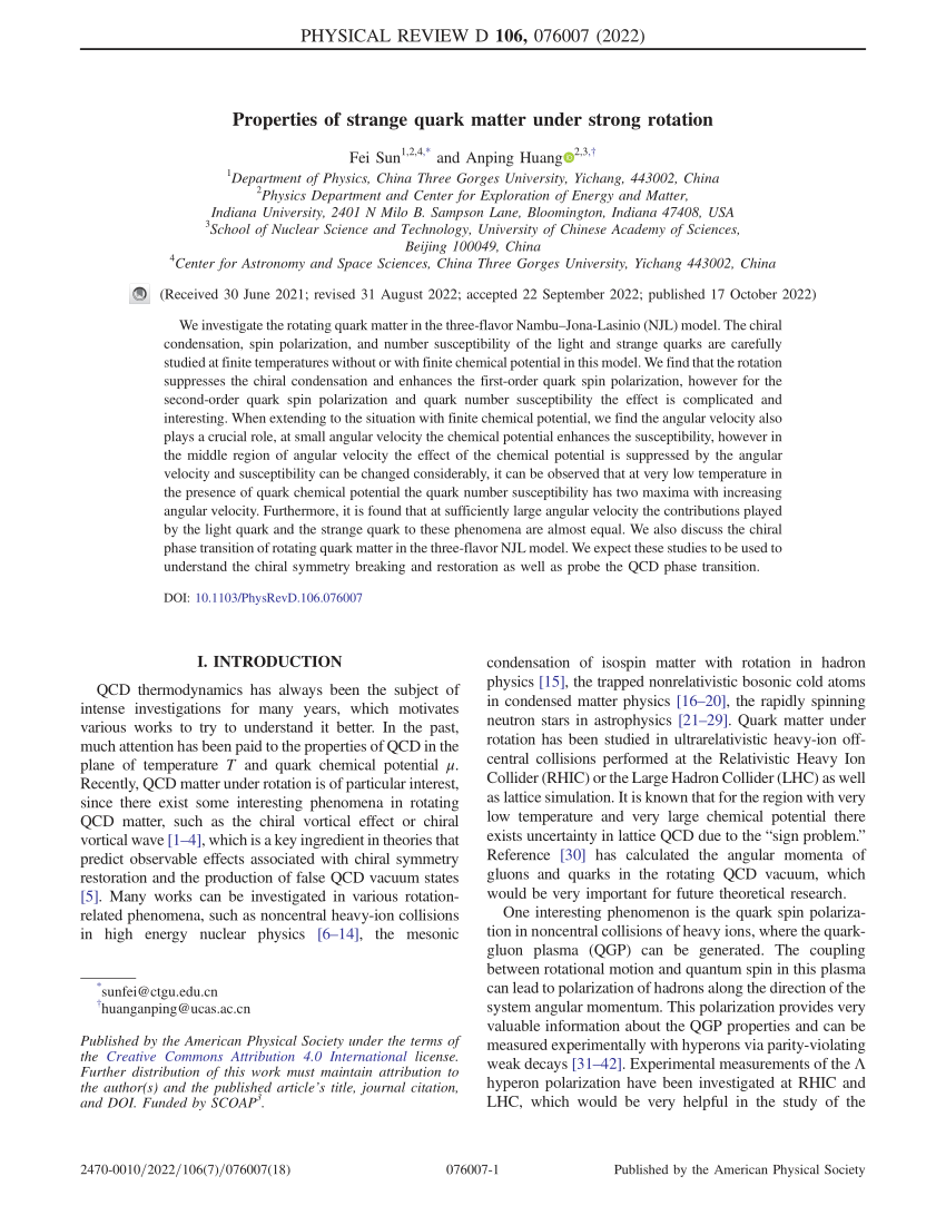 (PDF) Properties of strange quark matter under strong rotation