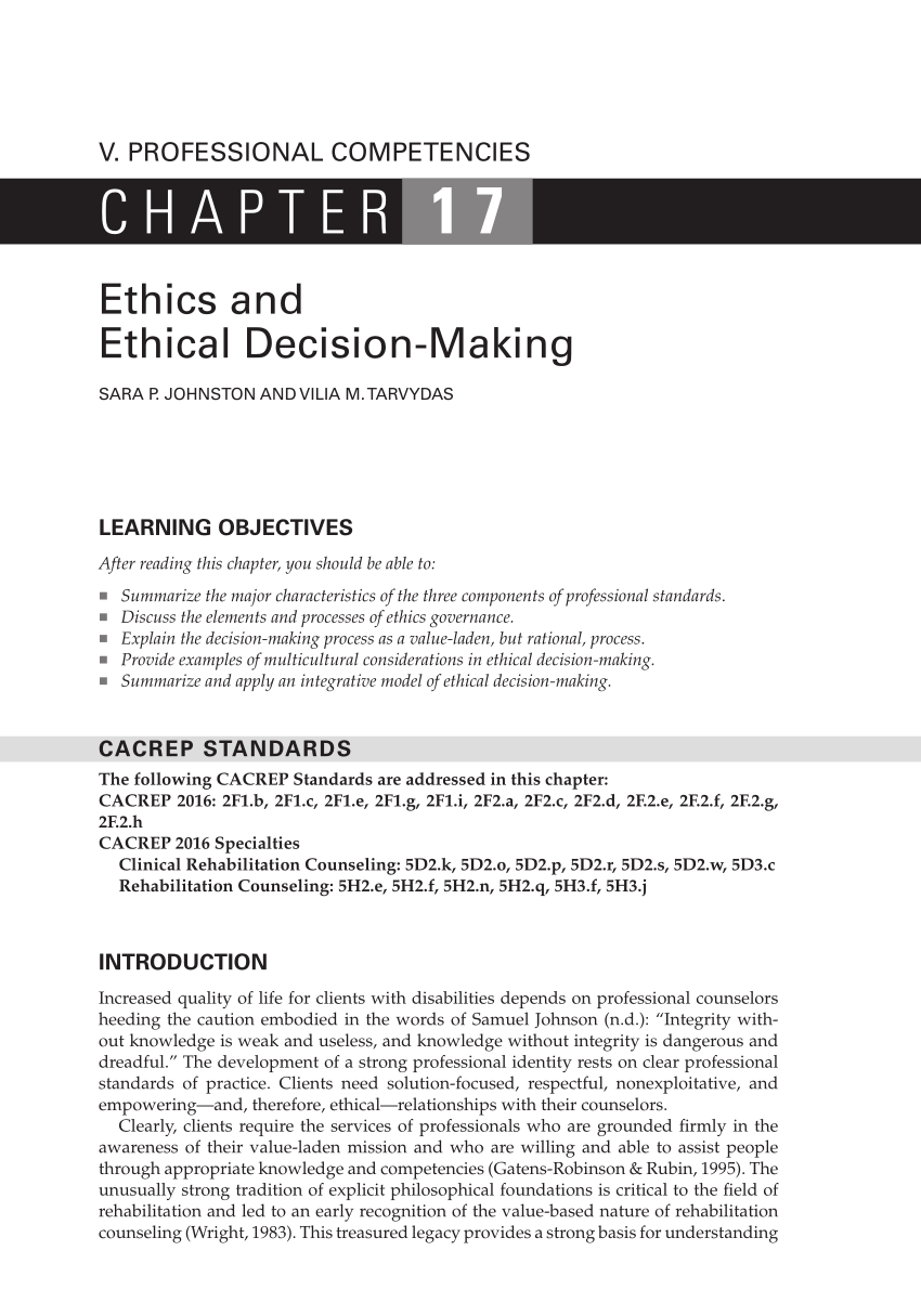 ethical decision making case study pdf