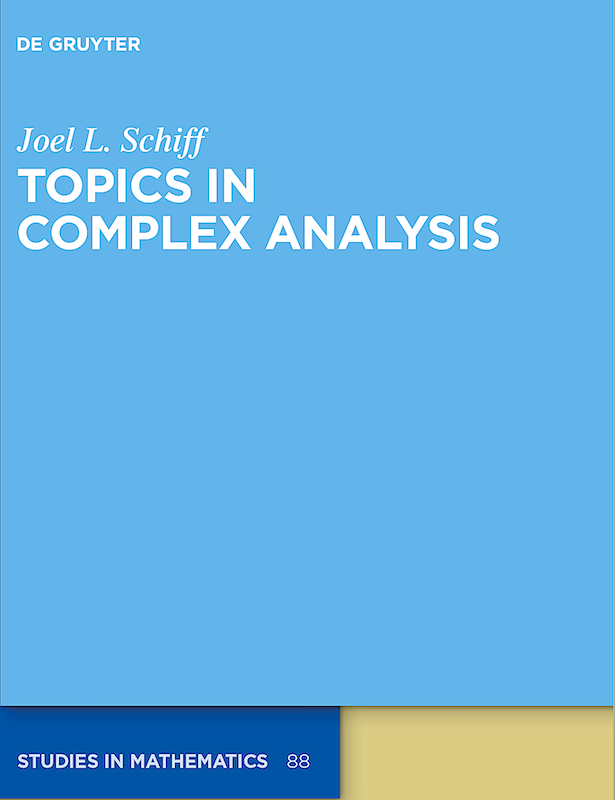 complex analysis research topics