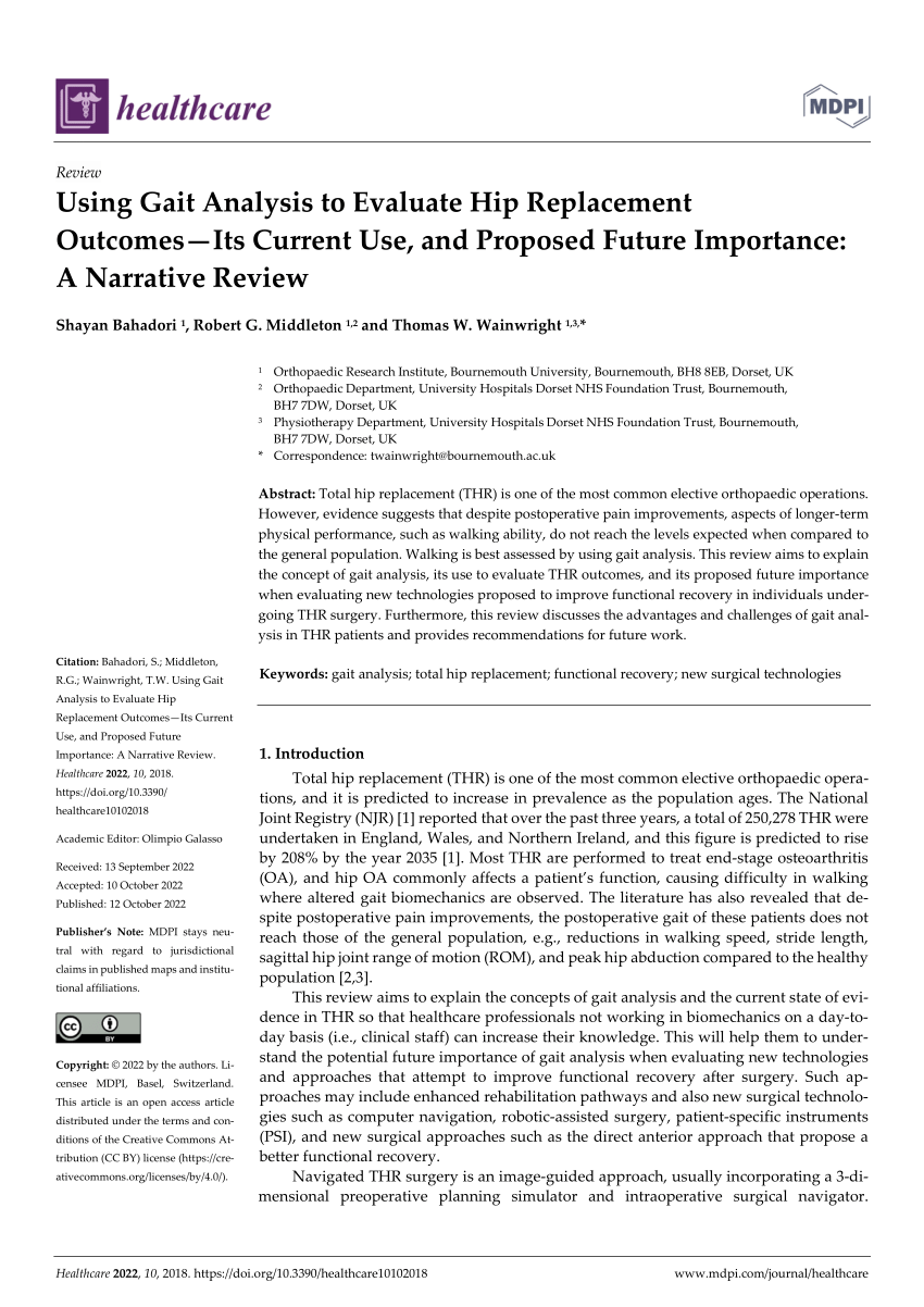 literature review gait analysis