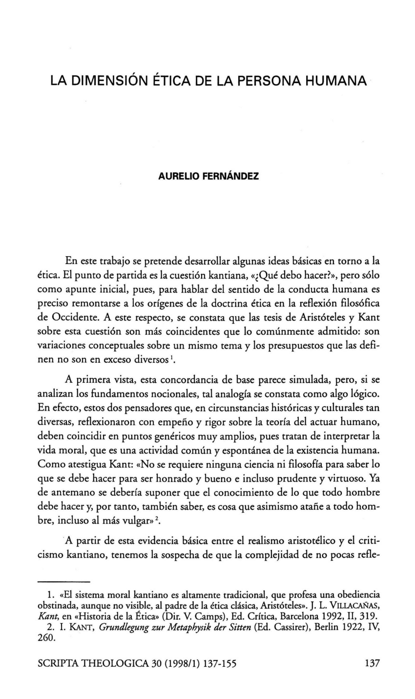 Pdf La Dimensión ética De La Persona Humana 3300