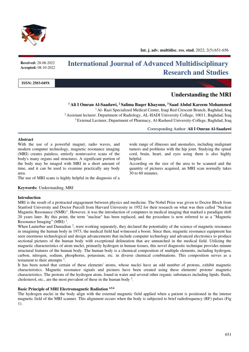 international journal of advanced multidisciplinary research and studies impact factor