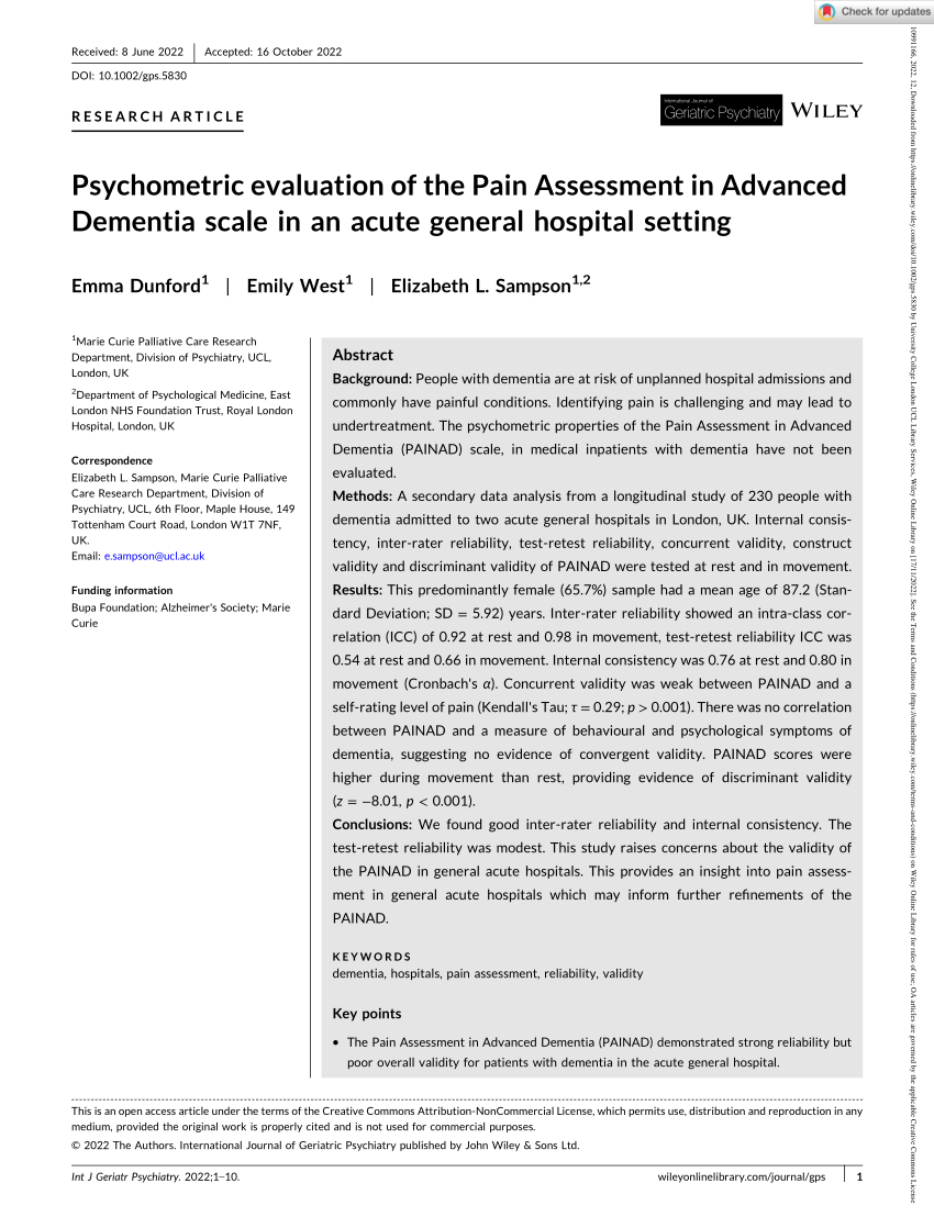 pdf-psychometric-evaluation-of-the-pain-assessment-in-advanced