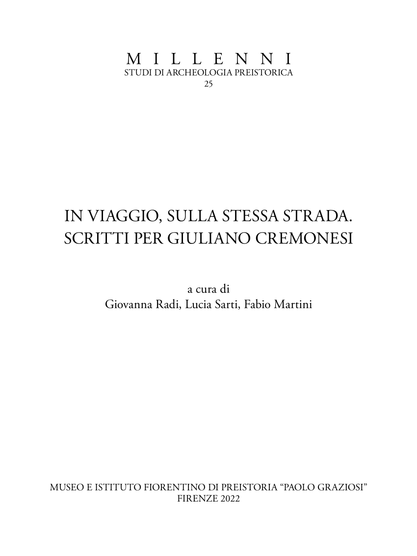 PDF ll Paleolitico e il Mesolitico della Liguria di Levante 