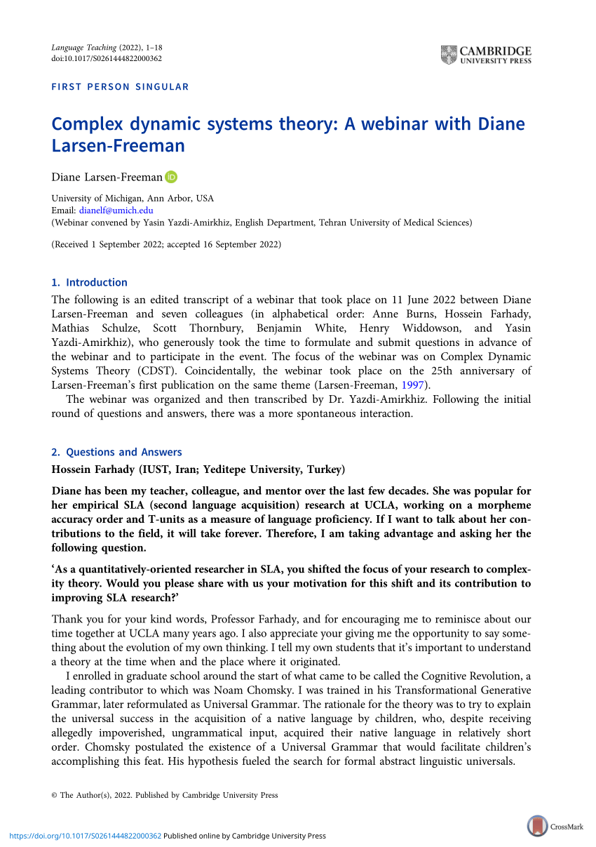 systems theory case study example