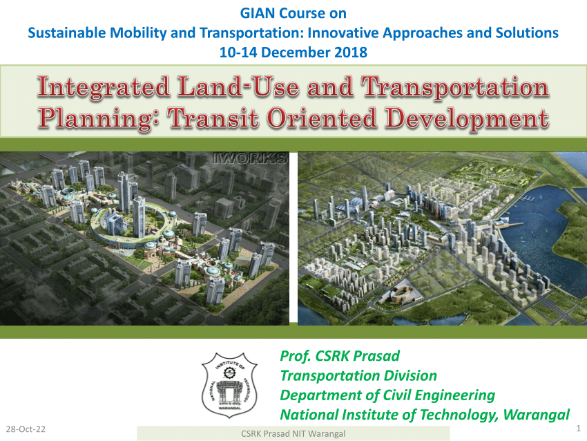 (PDF) Integrated LandUse and Transportation Planning Transit Oriented