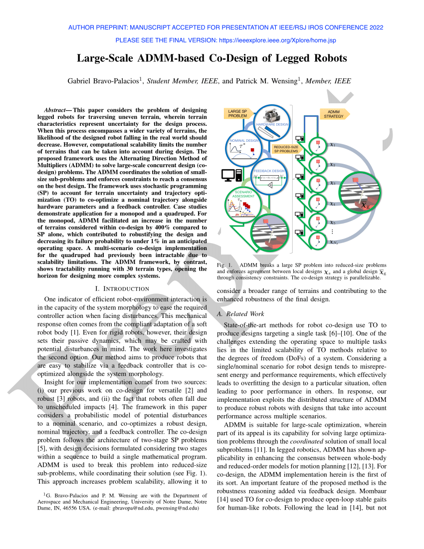 literature review legged robots