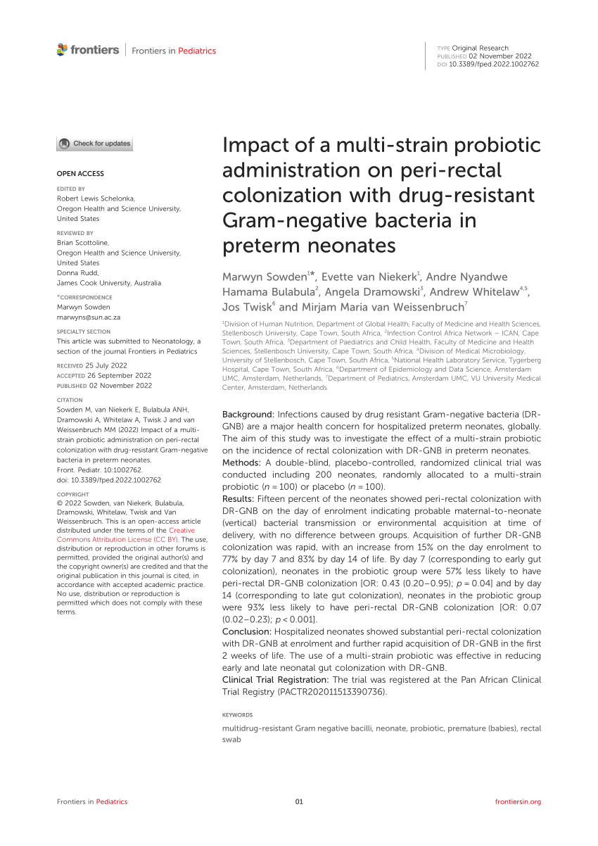 A prophylactic multi-strain probiotic treatment to reduce the