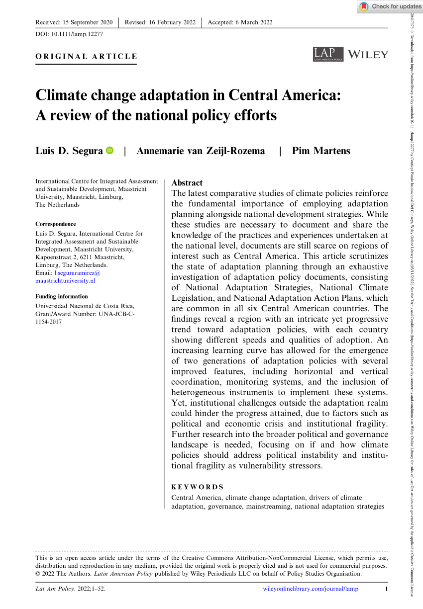 pdf-climate-change-adaptation-in-central-america-a-review-of-the-national-policy-efforts