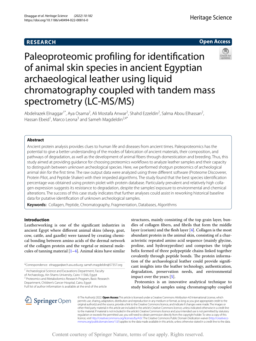 Paleoproteomics  Chemical Reviews