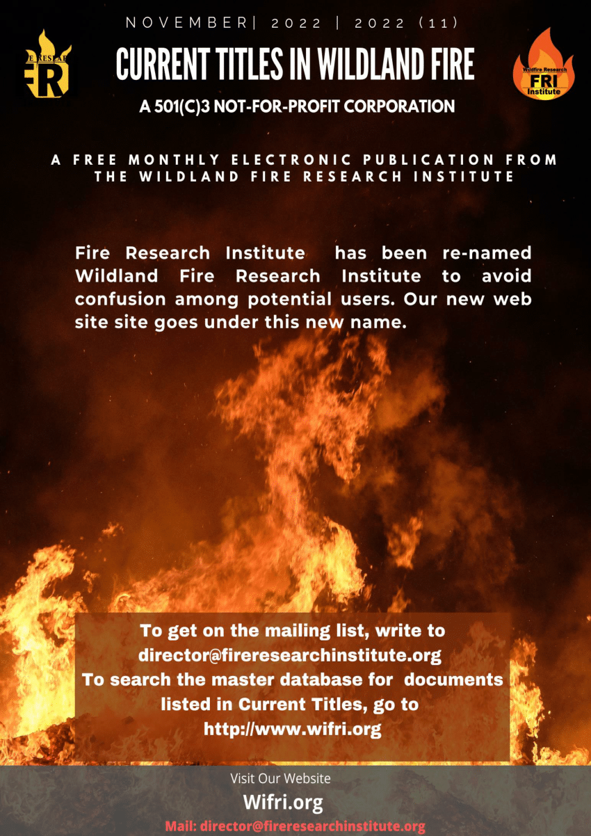 thesis titles about fire