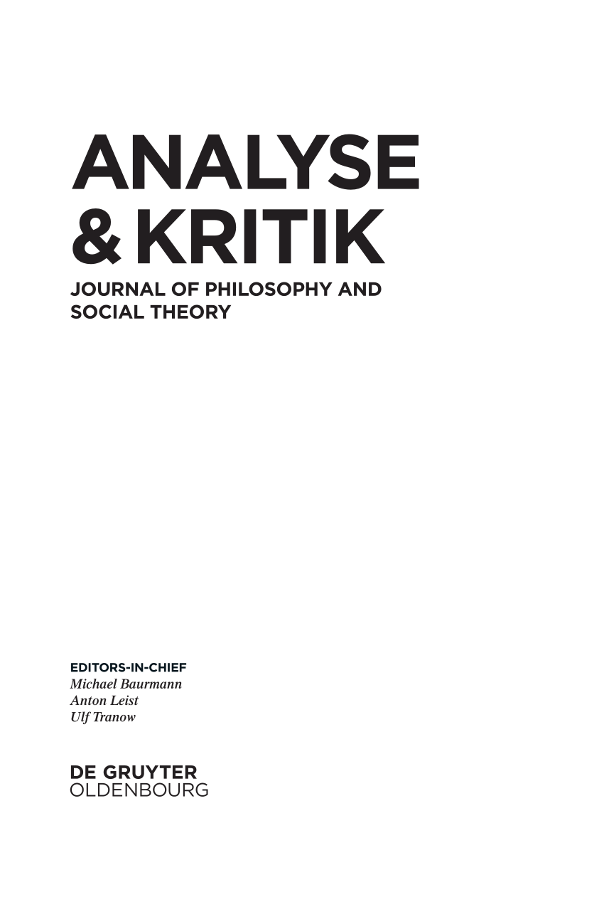 Analyse & Kritik