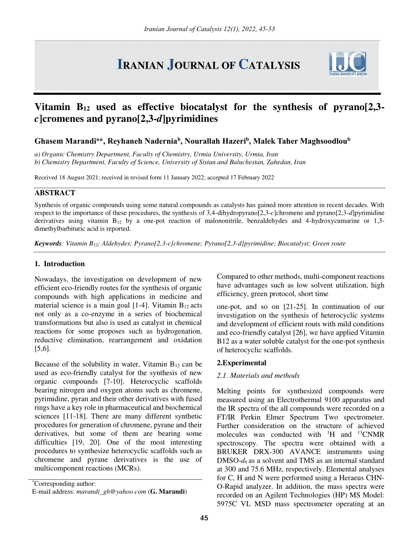 (PDF) IRANIAN JOURNAL OF CATALYSIS